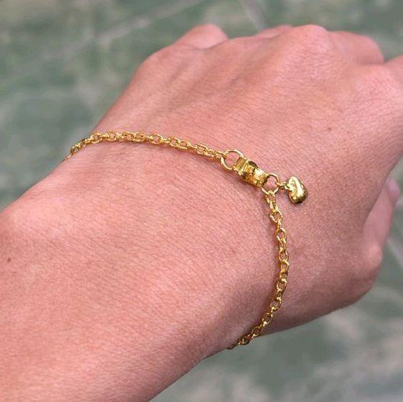 gelang polos emas asli 24k 99,99