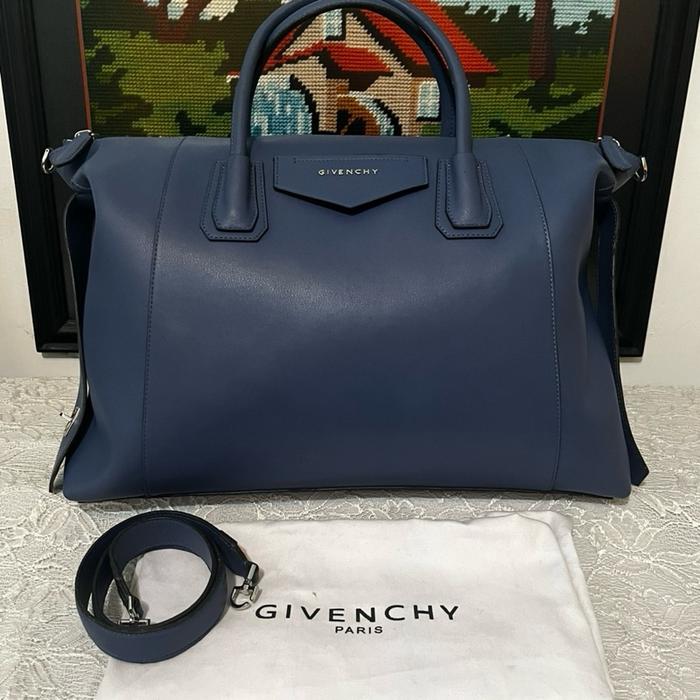 Tas Handbag Givenchy Antigona Large Blue - Bekas Second Preloved Original Authentic