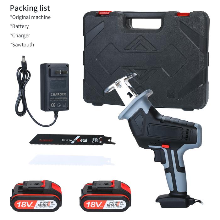 Electric Reciprocating Saw 18V Cordless Li-ion Reciprocating Saw Fast