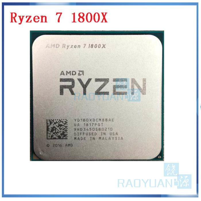 AMD Ryzen 7 1800X R7 1800X 3.6 GHz Eight-Core Sixteen-Thread CPU