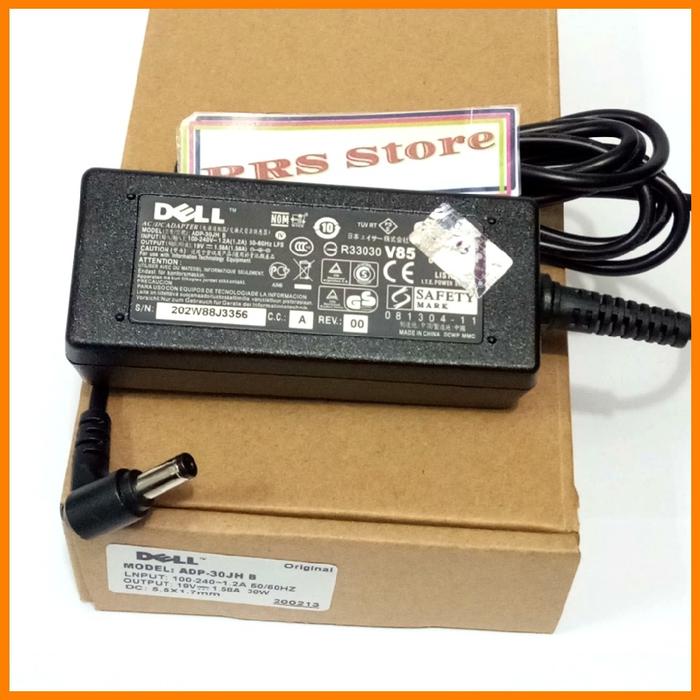 Adaptor Charger Dell Inspiron 30W 19V 1.58A 313JX 0313JX 330-9808 9,10,12,910,1010 Original