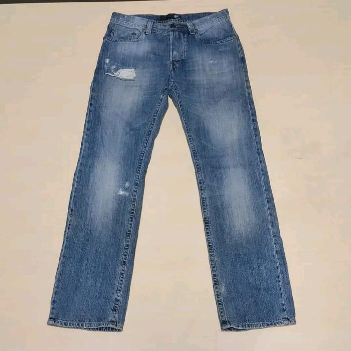 Just Cavalli Button Fly Ripped Washing Blue Jeans Original 