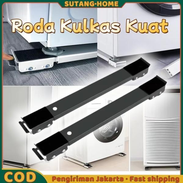 Roda Lemari Portable Roda kulkas Kuat/ Tatakan kulkas/ Kaki kulkas/ Tatakan mesin cuci/ Kaki Kulkas