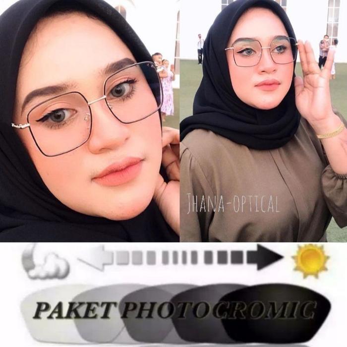 Chicks -Kacamata 9691 pria dan wanita sudah termasuk photocromic+antiradiasi 8960-