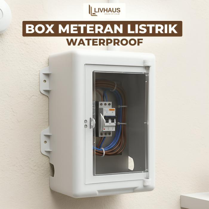 Box Meteran Listrik KWH Meter Box Panel Outdoor Pengaman Pelindung Tutup Token