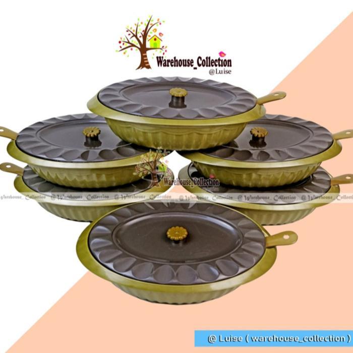 (12 IN 1) 6 PCS BASI TUTUP + 6 SENDOK SAYUR BASI SET PRASMANAN VIOLETA BROWN/OVAL,PERSEGI,BULAT temp