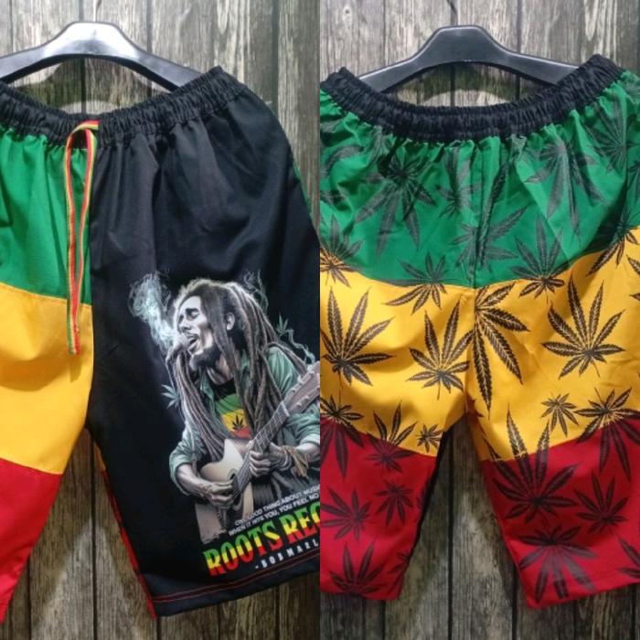celana pendek bob Marley Roots Reggae mkh