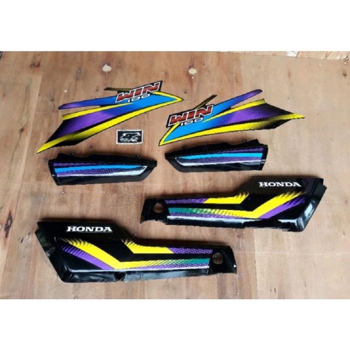 COVER BODY HONDA WIN SET COVER TUTUP AKI HONDA WIN SET STRIPING KUALITAS ORIGINAL TEBAL