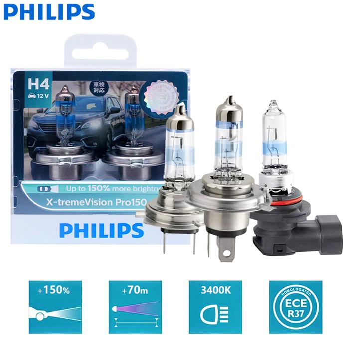 Philips X-tremeVision Pro150 H1 H4 H7 H11 HB3 HB4 HIR2 New Generation