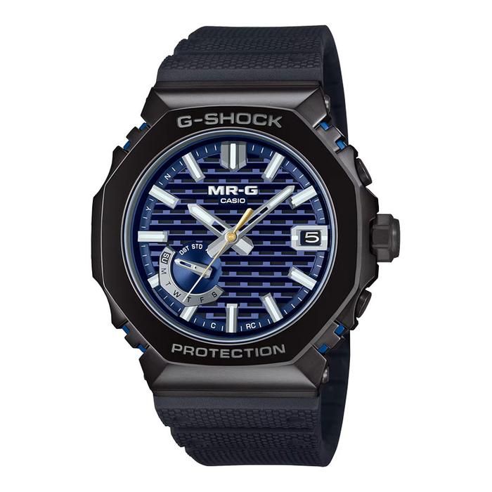 Jam Tangan Pria Casio G-Shock MR-G MRG-B2100R-2AJR MRG-B2100R MRGB2100R Blue Ink Dial Black Resin Ba