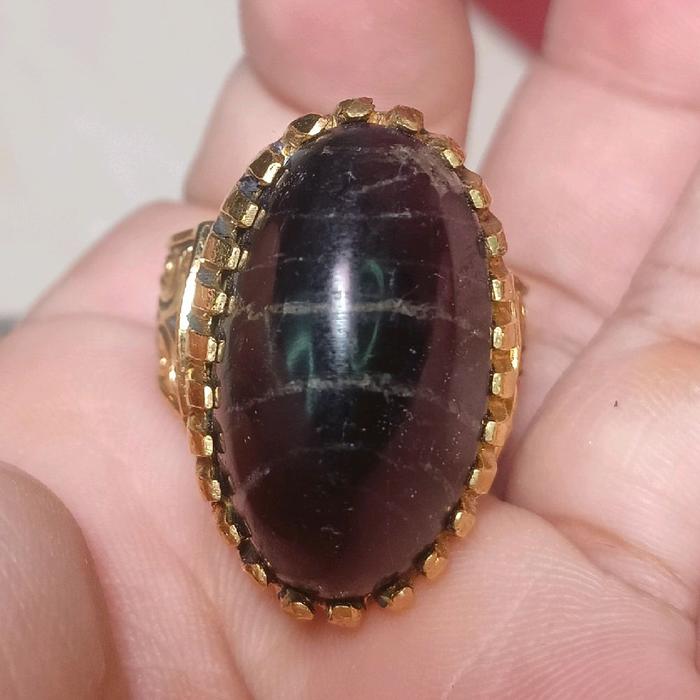 Cincin fosil Kelor kendit kembar Emas