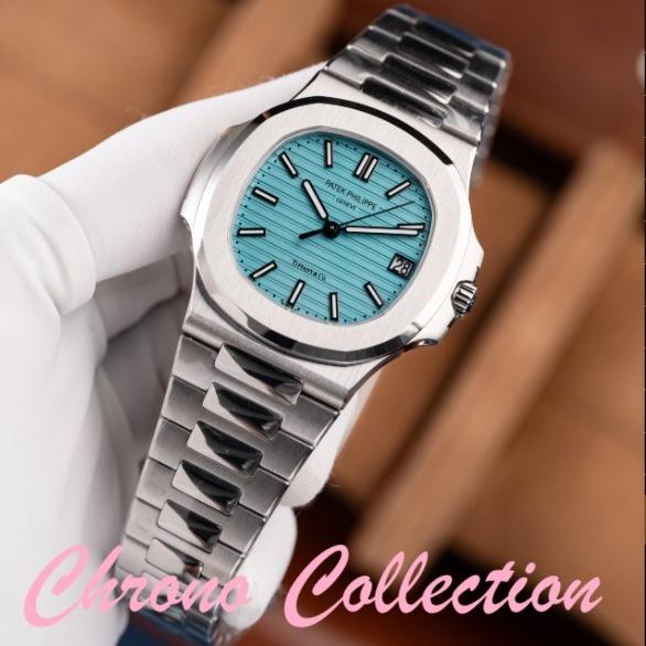 Jam TanganPriaPatekPhilippeNautilus 5711 Tiffany Dial Metal Wire Imitation Watches BBF Factory 40mm