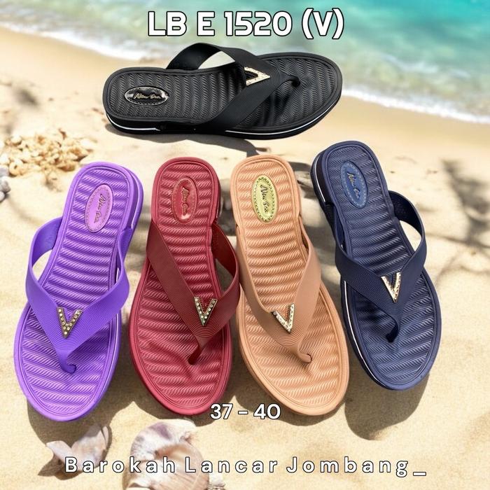 SANDAL JAPIT KARET WANITA NEW ERA LB E 1520 (V) ORIGINAL SIZE 37-40 Sendal Jepit
