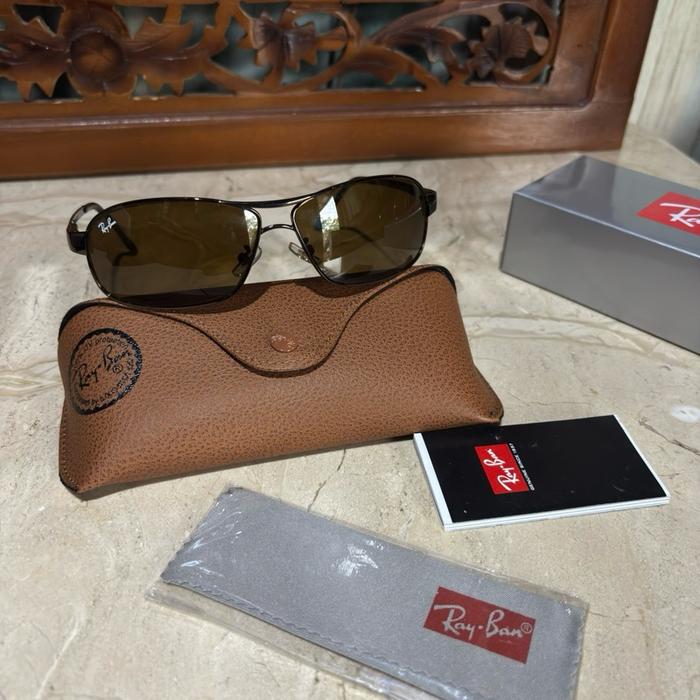 Kacamata klasik ray-ban Rb 3343 full brown