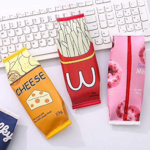 Kotak Pensil Anak Viral Motif Snack Fashion Unik / Tempat Pensil Fashion Jepang / Kotak Pensil Lucu 