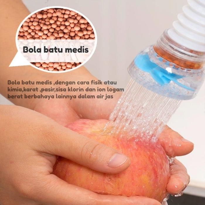 Mte Filter Saringan Kran Air Kepala Keran Kipas Kincir Putar / Sambungan Kran Air / Saringan Kran