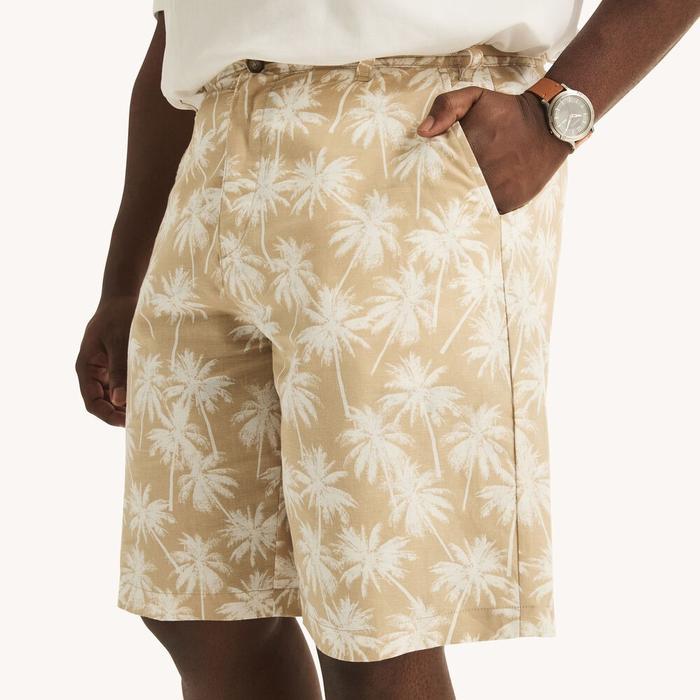 Nautica Celana Pendek Pria Motif Pohon Beige Men Short Original