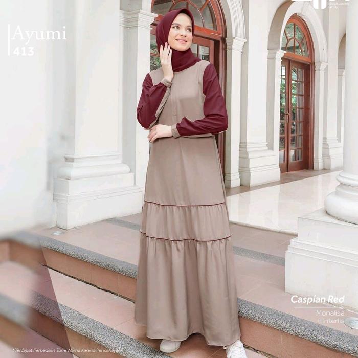 Ayumi 413 Caspian Red/Gamis Ethica