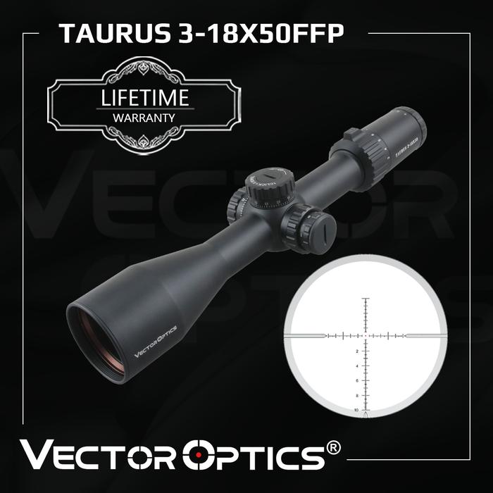 Vector Optics Taurus 3-18x 50mm FFP Hunting Tactical Long Eye Relief