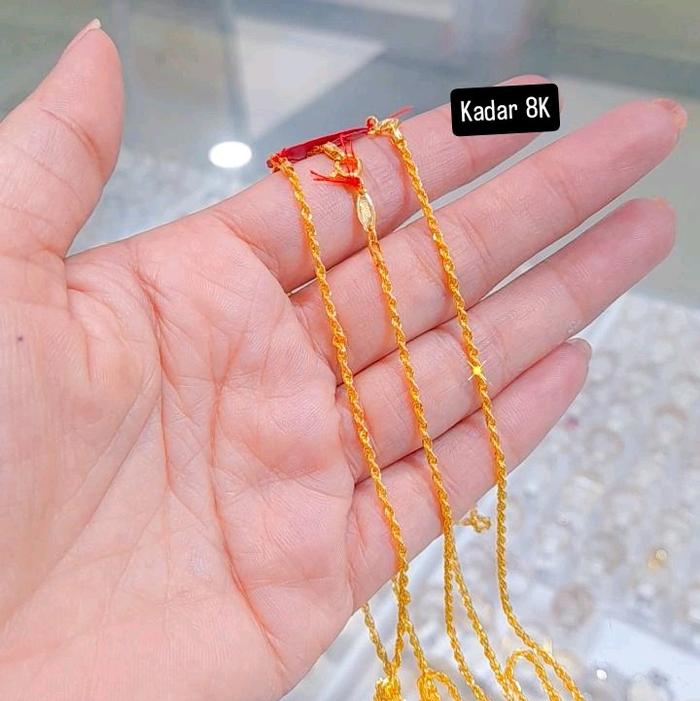 Kalung model plintir kuning