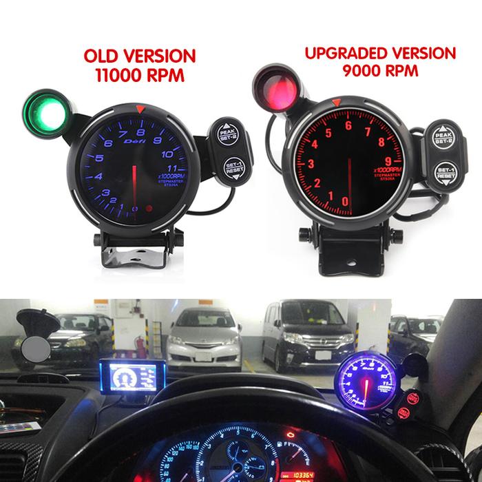New upgraded version 9000 RPM 11000 RPM 80mm LED tachometer racing
