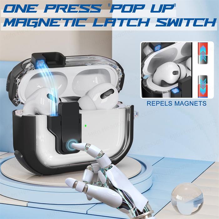 For Air Pods 2 Pro2 Earphone Funda Cover With keychain switch cover For AirPods Pro USB C 2023 Case