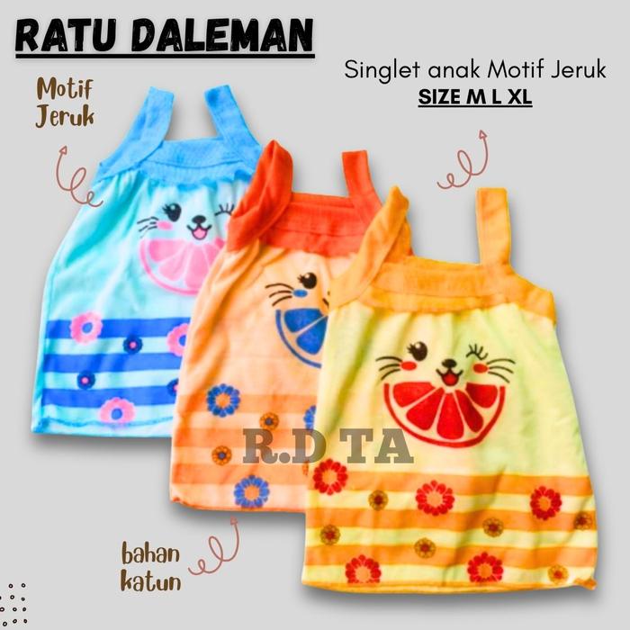 SINGLET ANAK KARAKTER LUCU