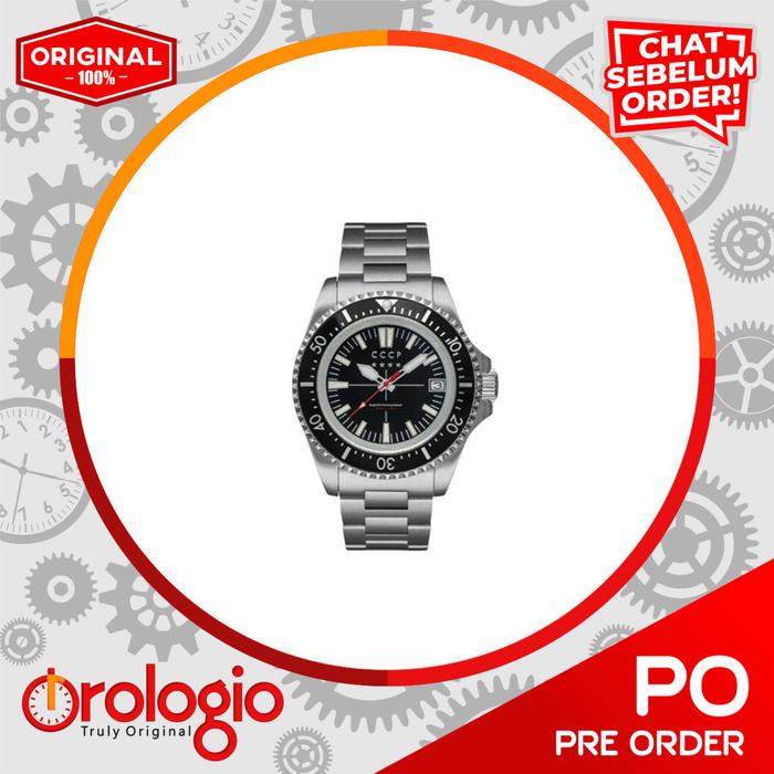 Men's CCCP Kamchatka Black All Stainless Steel Diver Watch CP-7048-85