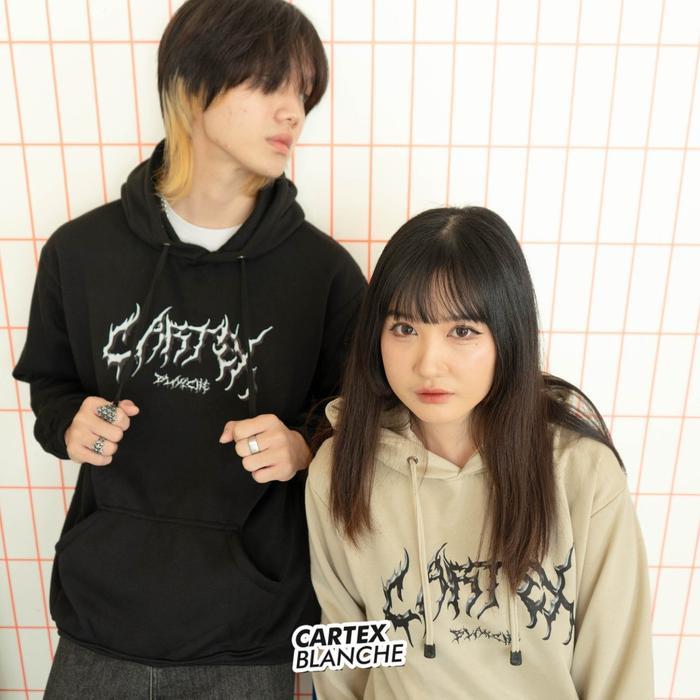 Cartexblanche Emo Style Jaket Hoodie Pria Wanita Jumper Sablon Distro Fleece M - Xxl
