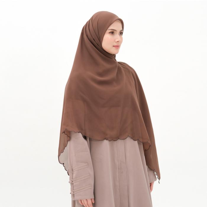 Hijab Polos Deenay Maxi Bordir Rose Syari Series