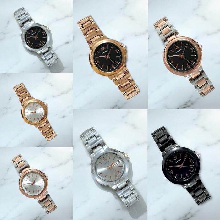 Jam Rantai Fashion Wanita CK-Jam model bulat