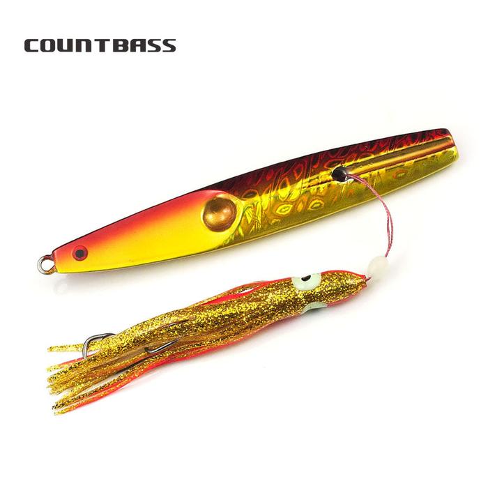 150g 5.3oz Inchiku Jig with Octopus Assist Hook, Squid Jigging,