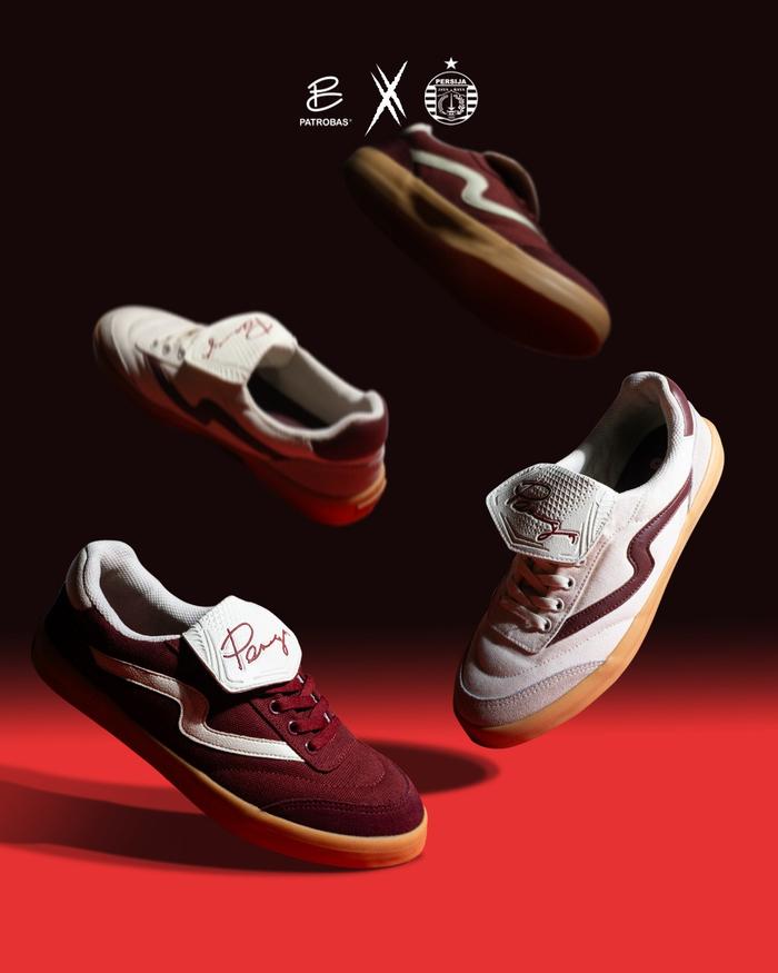 Patrobas Sepatu Patrobas X Persija Ultras Limited Edition Original Spesial Edisi dengan Embossed Ton