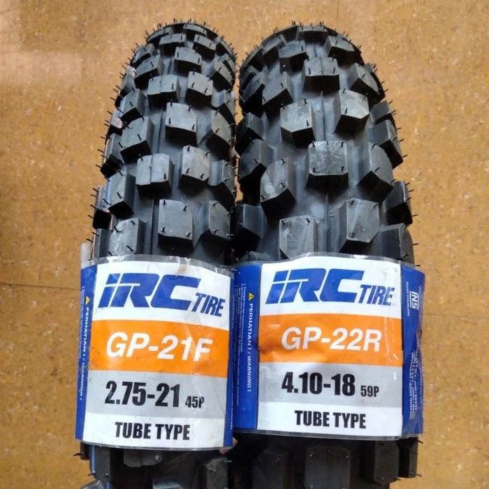 Ban Motor Semi Trail IRC GP22 Ring 18 (Bukan Tubless) 410-18 275-21 KLX 150 CRF 150
