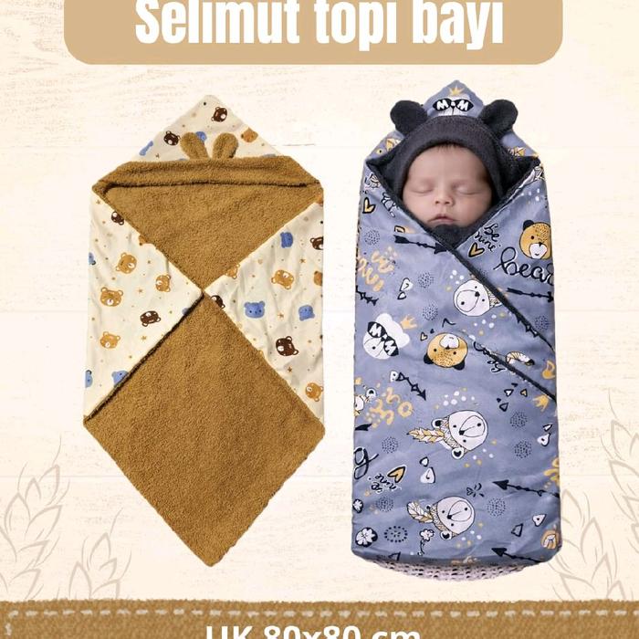 selimut topi bayi / selimut bayi