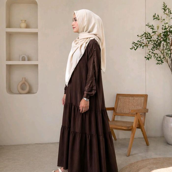 Humaira Dress | Gamis Rayon Premium Adem, Anggun & Nyaman Dipakaigamis rayon gamis wanita terbaru ga