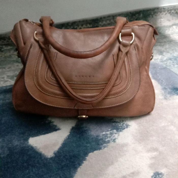Sisley Hobo Full Leather Brown