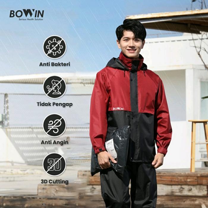 Jas Hujan Bowin Pasti Ori