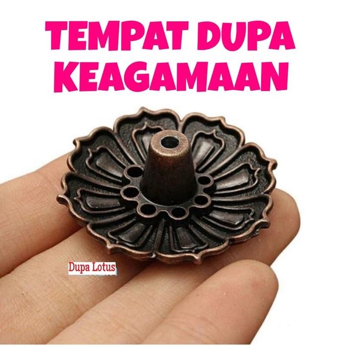 Tempat Pembakar Dupa Hio Dupa Stik Model Bunga Lotus Holder 9 Lubang