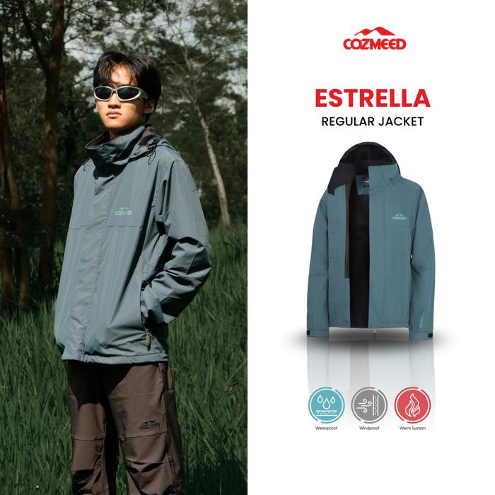 Cozmeed Jaket Gunung Hiking Riding Casual Jaring Outdoor Olahraga Hiking Camping Hoodie Dapat Dilipa