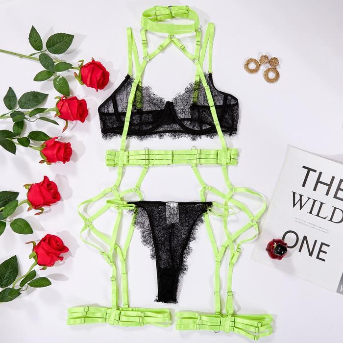 N lingerie seksi kisser S - XXL babydoll bodysuit hot bra berkawat seksi hot