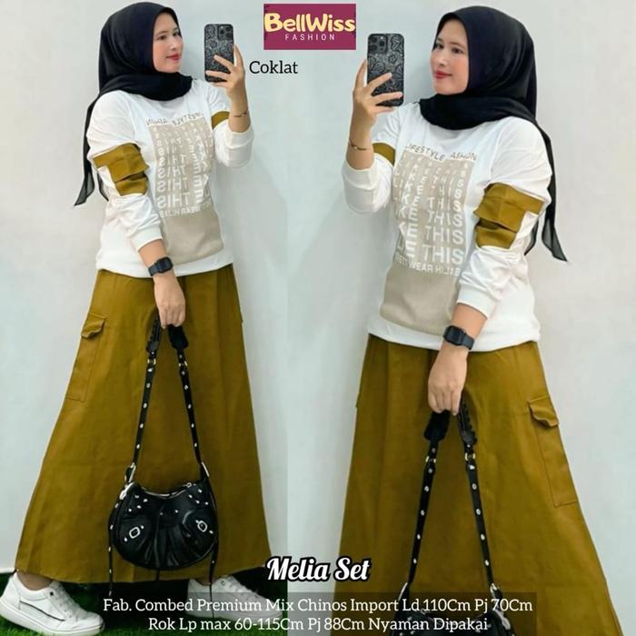 Set MELIA untuk Muslim - Pakaian Gamis Terbaru