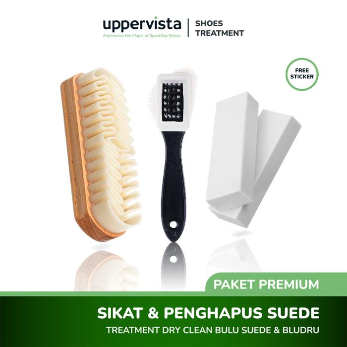Paket Sikat Suede dan Penghapus - Penghapus Suede, Sepatu Suede, Aksesoris Sepatu, Pembersih Sepatu