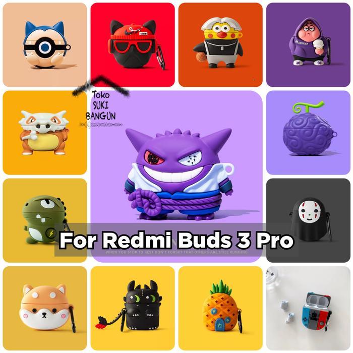 Case untuk Redmi Buds 3 Pro & Airdots 3 Pro TWS Rubber CUTE CARTOON Cover
