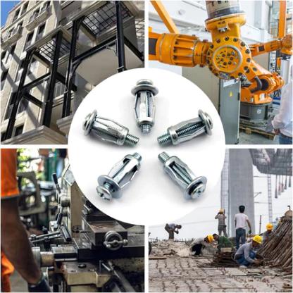 10PCS Jack Nut - Rivet Plat Metal Mur Baut Drat Sekrup Fisher M4 M5 M6 Skrup