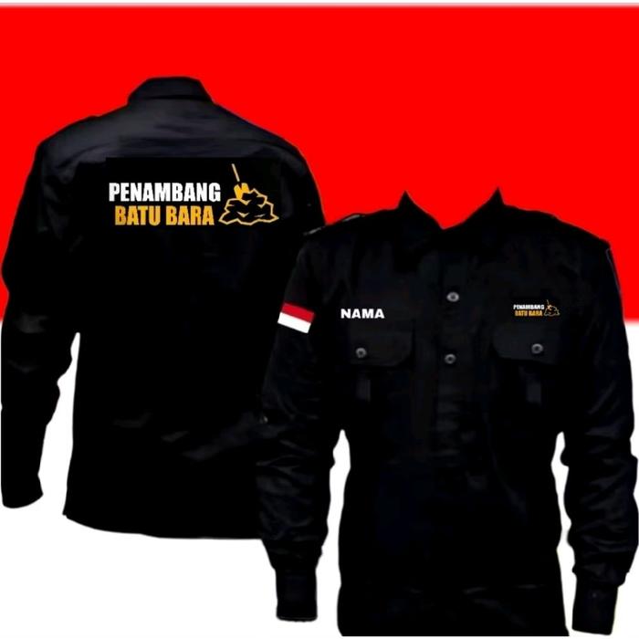 kemeja penambang batubara baju penambang batubara seragam penambang batubara Pdl penambang batubara