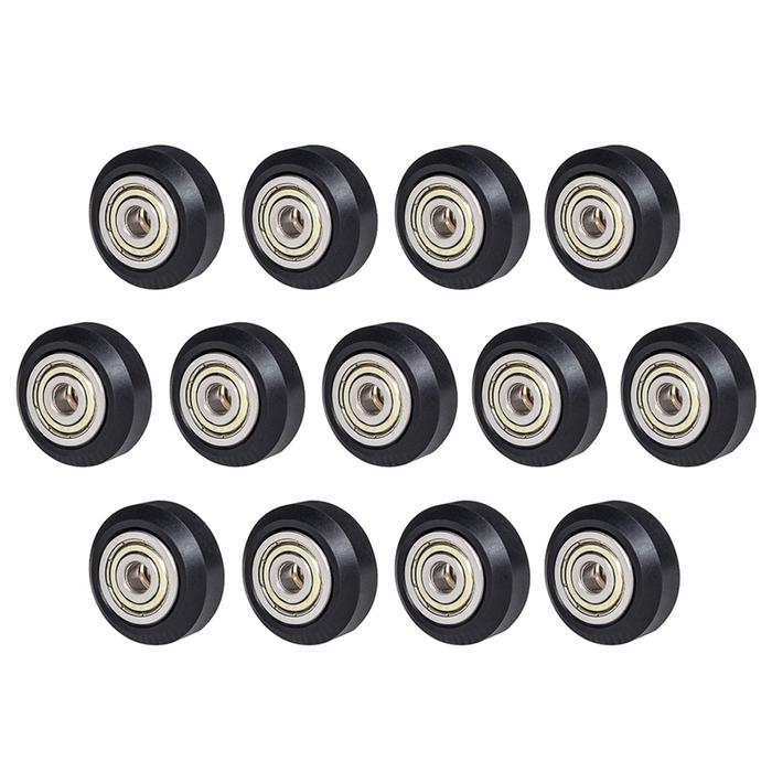 [13Pcs/Pack]3D Printer POM Pulley Wheels 625Zz Linear Bearing Ulley Passive Round Wheel Roller for C