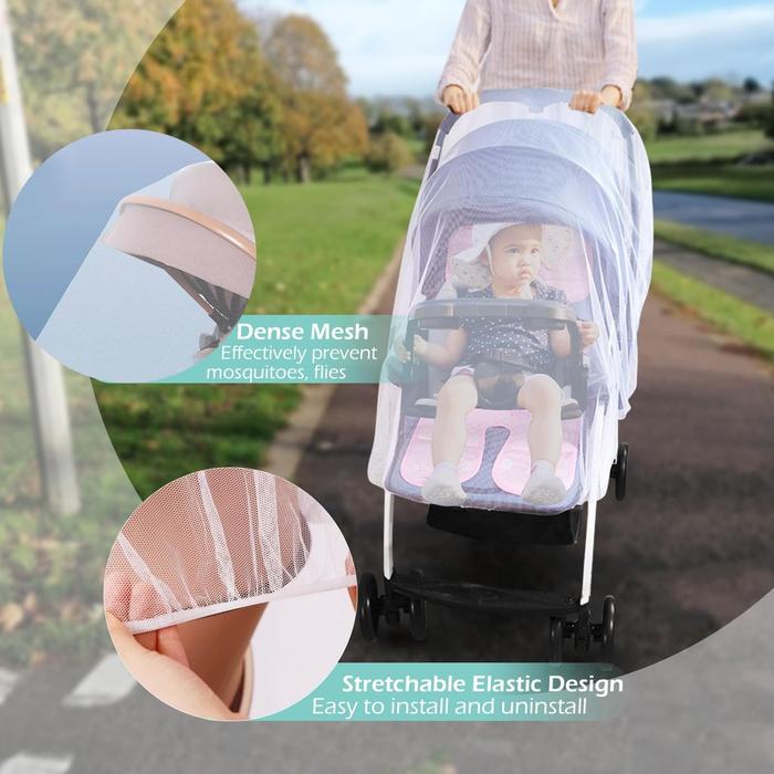 Kelambu Stroller Bayi / Kelambu Bayi Jaring Anti Nyamuk / Kelambu Kereta Dorong Bayi
