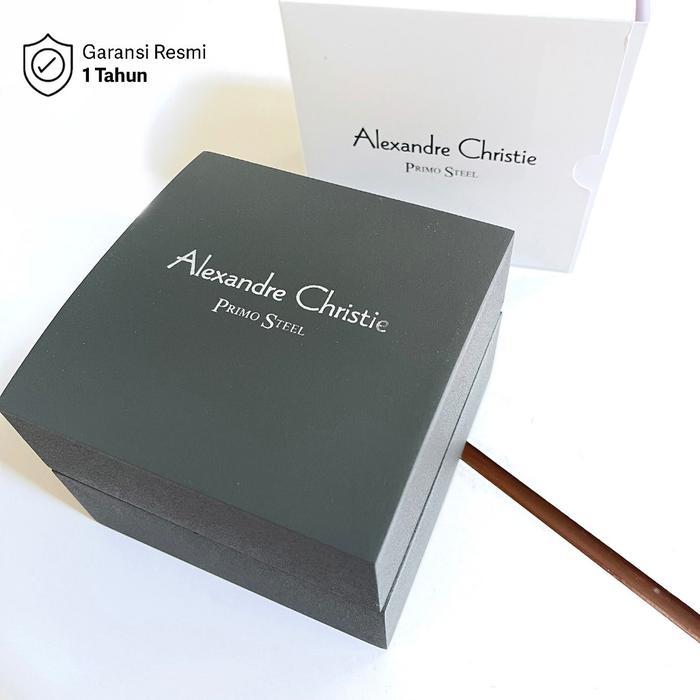 AC 1039 ALEXANDRE CHRISTIE AC1039 JAM TANGAN COUPLE RANTAI KOTAK ORIGINAL ANALOG WATCHES