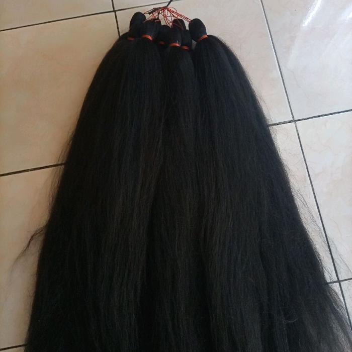 RAMBUT CEMARA HITAM POLOS TANPA TULANG
